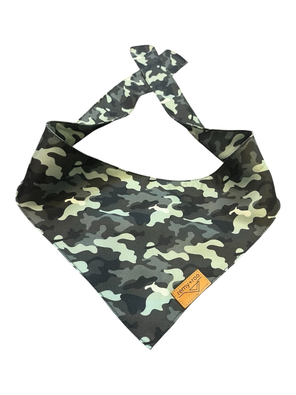 Remy + Roo Green Camo Bandana